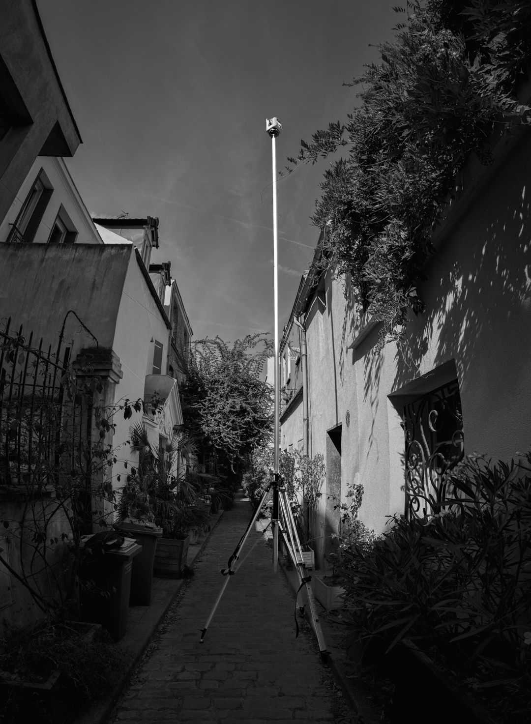 Prise de hauteur pour le scanner